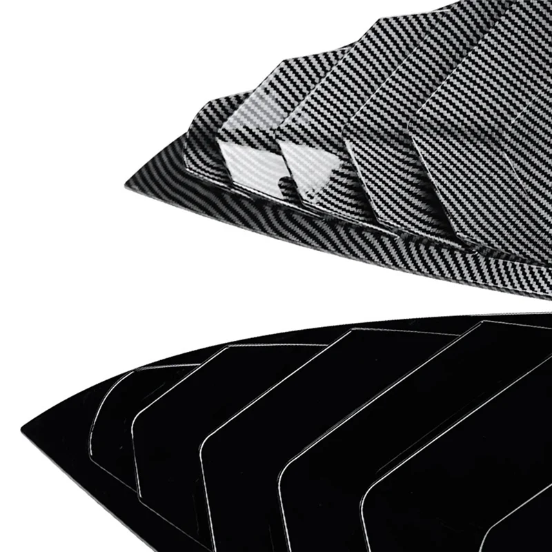 

R1-For Tesla Model 3 Highland 2024+ Rear Side Window Louvers Air Vent Scoop Shades Cover Blinds Spoiler Parts Carbon Fiber