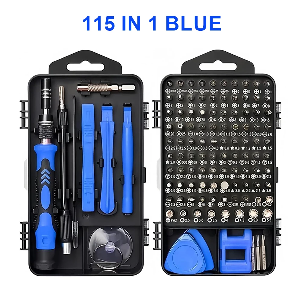 Precisie schroevendraaierset 140-delig elektronica gereedschapsset voor computer, laptop, mobiele telefoon, pc, MacBook, iPhone, PS4, PS5 reparatie