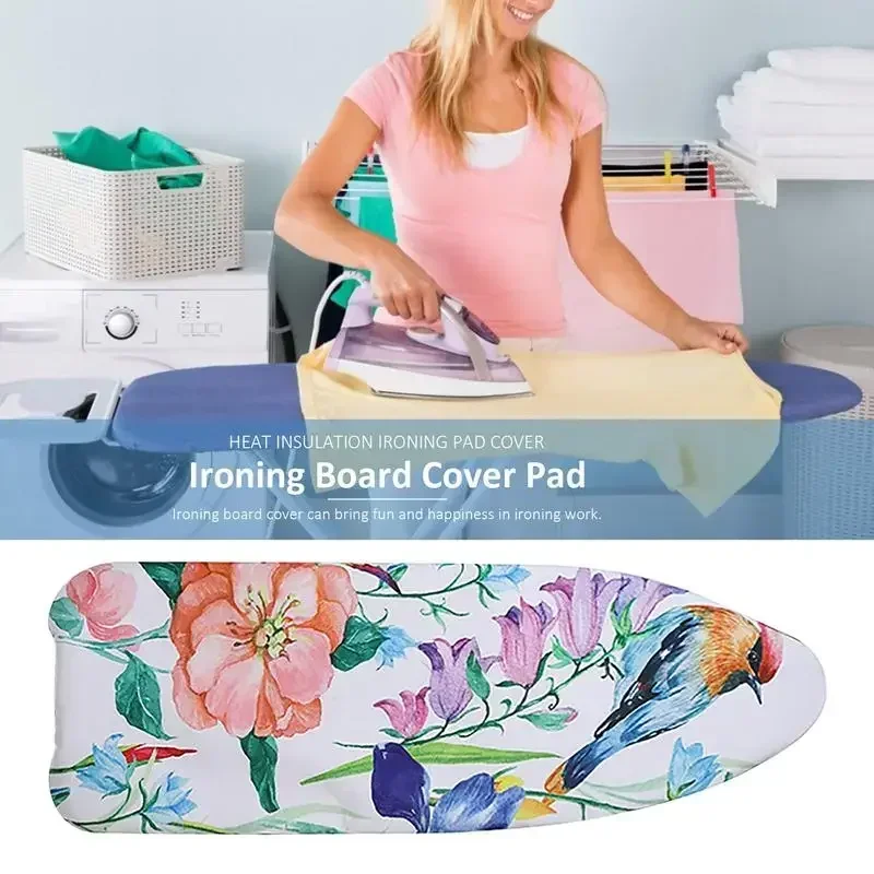 

Ironing Board Cover Spring Bird Series Digital Printing Heat Insulation Nonslip Cloth Printed Thick Heat Retaining Home use