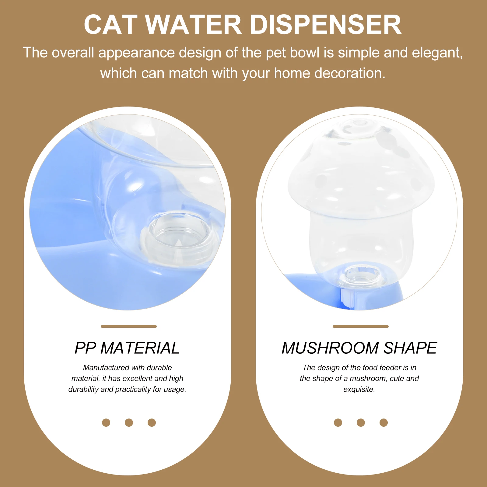 

Automatic Cats Dogs Gravity Feeder Durable Auto Waterer Indoor Use Large Capacity Cat Dog Feeder Drinking Fountain