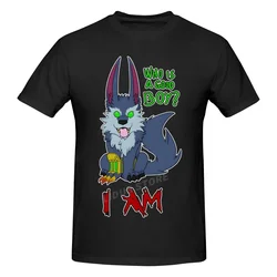 Chibi Warwick Black T Shirt League Of Legends Homme T-Shirt Tees Pure Short Sleeve