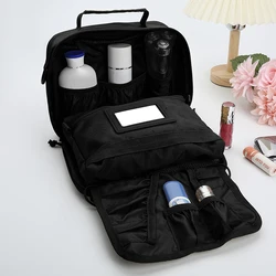 Saco de viagem portátil para homens, saco cosmético preto, multifuncional, bom para nadar e praia, alta qualidade, novo