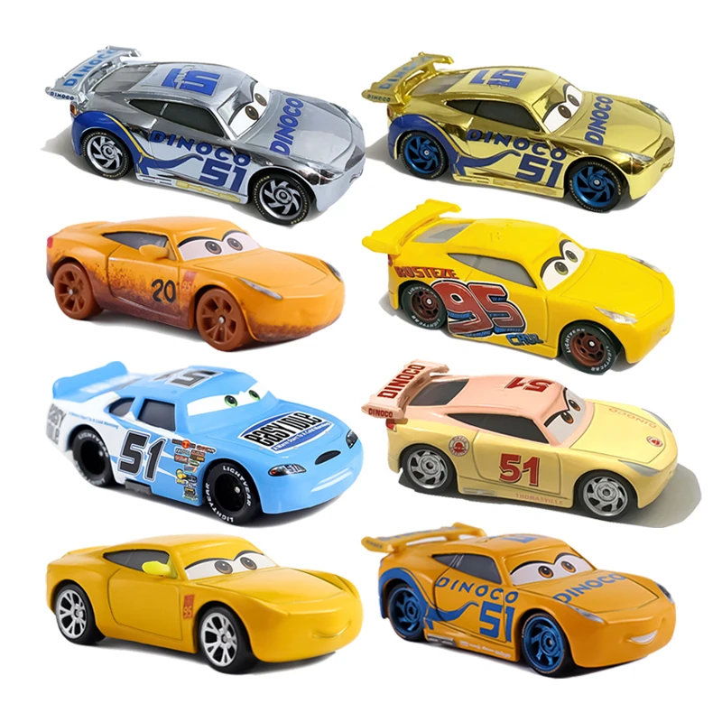 Cartoon Alloy Cars Anime Figure Model Cruze Ramirez Racing Toys 1:55 Metal Die Casting Toy Car Children's Christmas Gifts