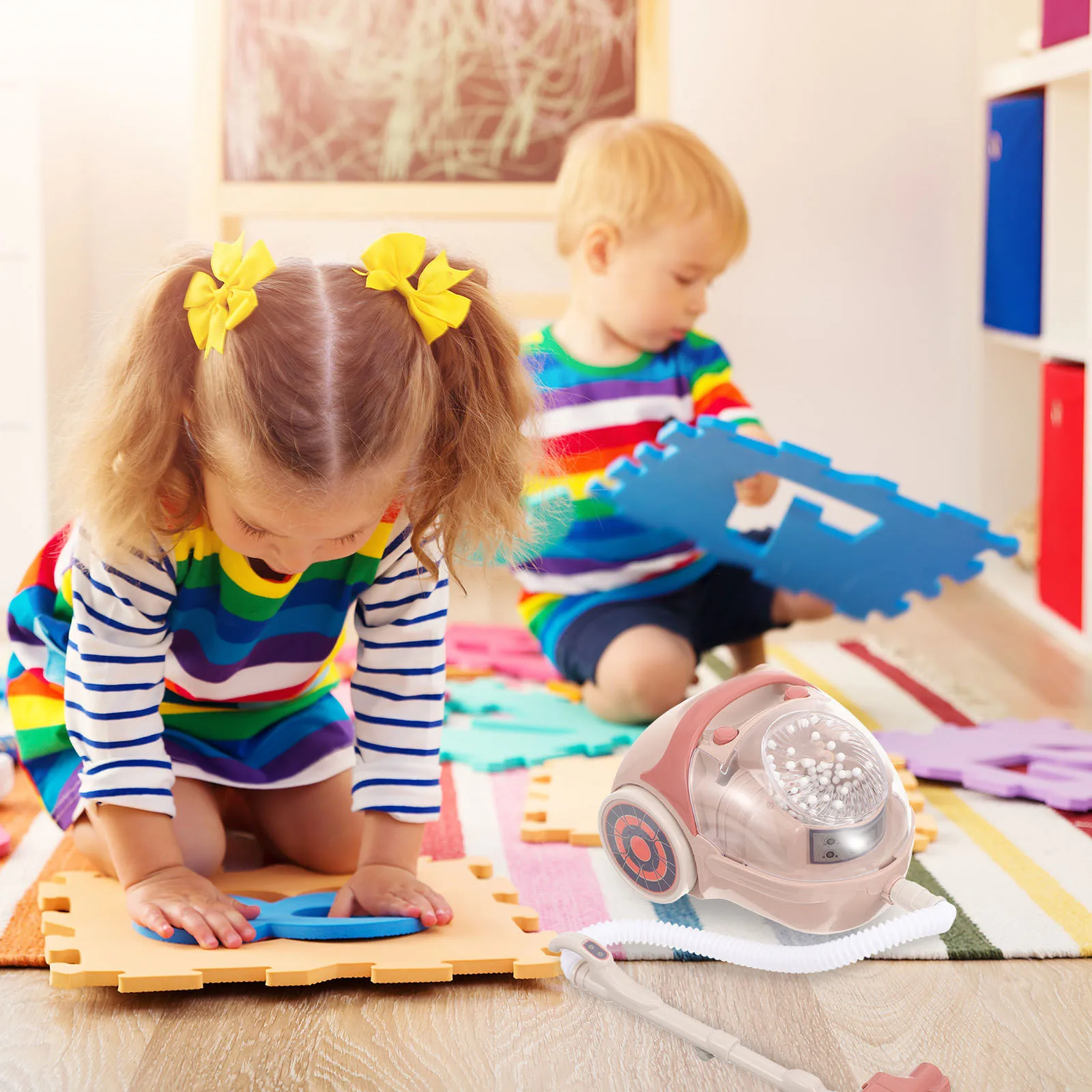 Kinderstofzuiger Mini-stofvanger voor kinderen Fantasiespel Educatieve thuisscène Zintuiglijk voor peuters