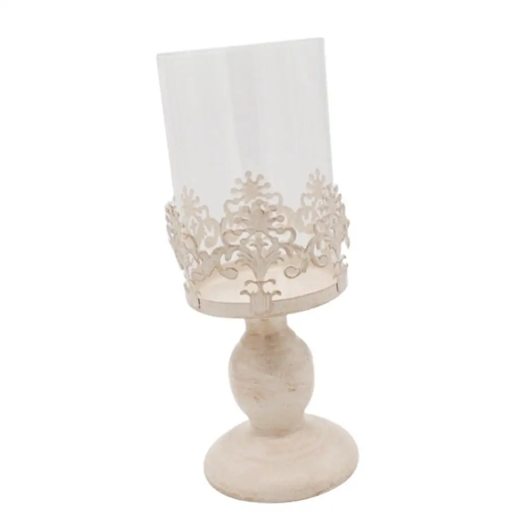 Elegant Glass Candle Holder for Pillar Candles Decorative Tea Light Candelabra Stand Wedding Event Table Center Home Decor