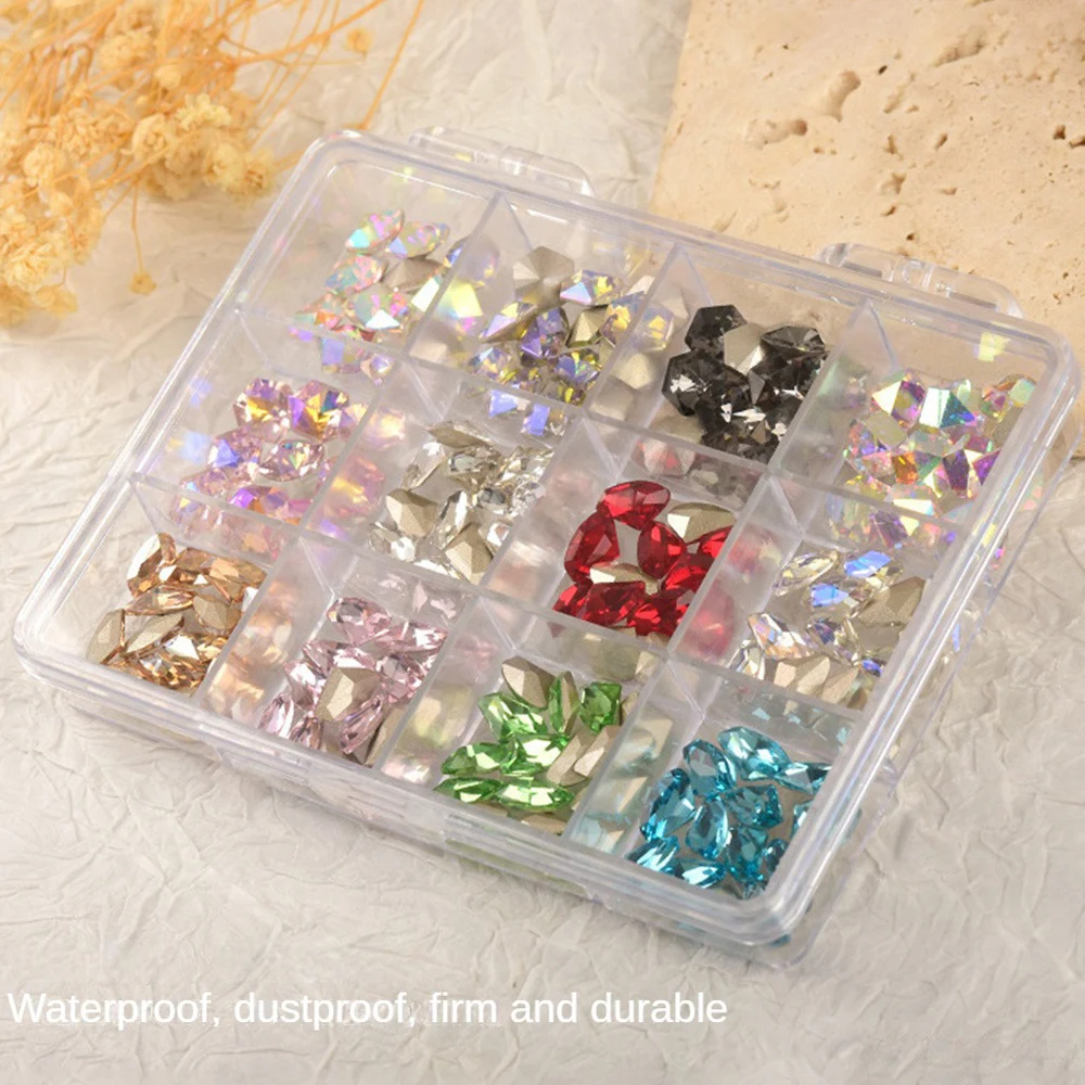 Nail Art Schmuck Aufbewahrung sbox langlebiges durchdachtes Design nicht leicht zu verformen oder zu brechen breite Anwendung Nail Art Aufbewahrung sbox ps