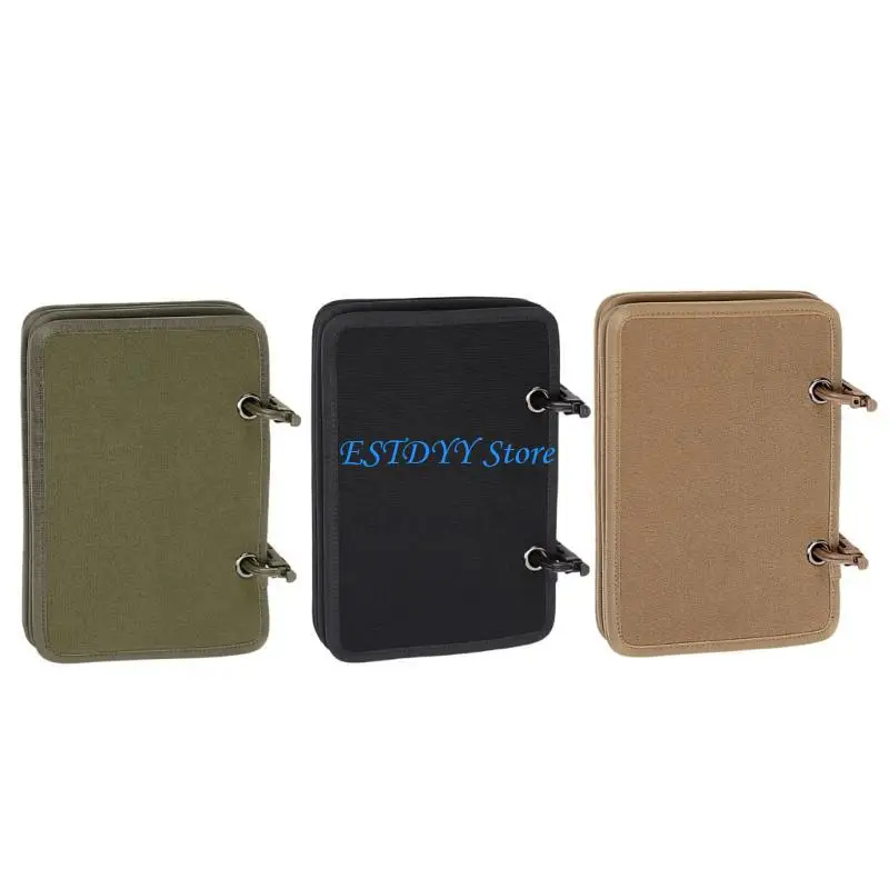 G6DE Patches Display Flip-Page Patches Booklet Organizers Mini Patches Panel Board Holder Case with Removable Binders