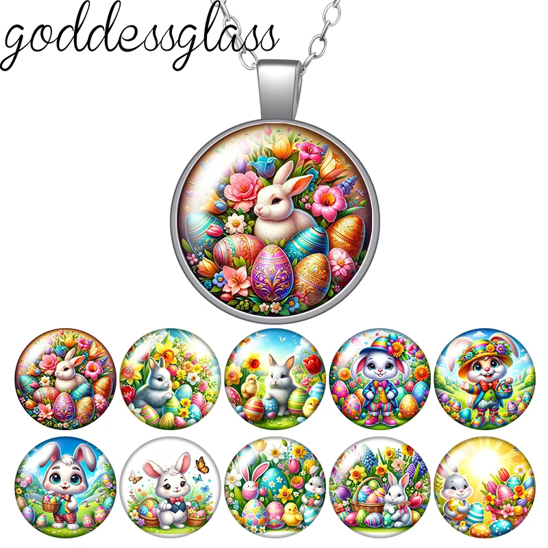 

Happy Eater Day яйца милый кролик фото круглый стеклянный кабошон ожерелье брелок брошь булавка ароматерапия автомобильные зажимы ювелирные изделия на заказ