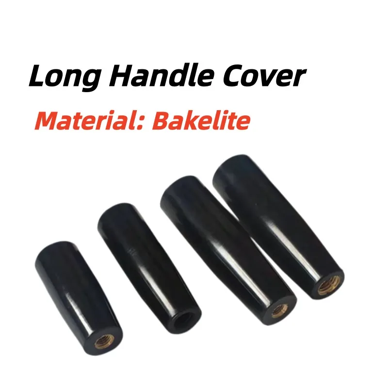 1PCS Black Bakelite Lever Knob Long Handle Sleeve Copper Rubber Internal Thread M5 M6 M8 M10 M12 M16 Adjust Handle Knobs