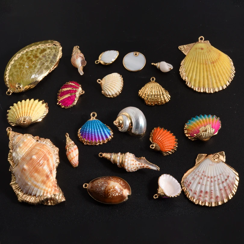 Natural Seashell Conch Pendants for DIY Jewellery Making