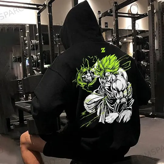 

Одежда для родителей и детей Dragon Ball, осенне-зимняя японская толстовка с капюшоном Hotblooded Animation, классический мужской и женский топ