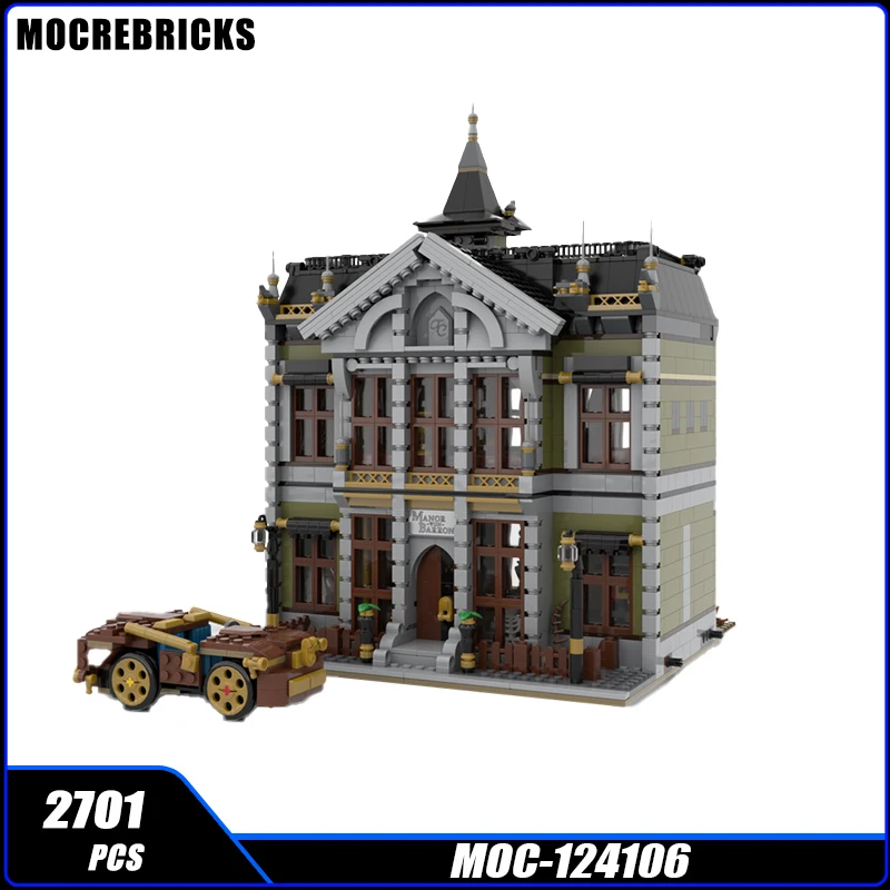 Street View Series MOC-124106 Museum of Exploration and Adventure Building Block DIY Model Collection Experts Puzzle Brick Toys