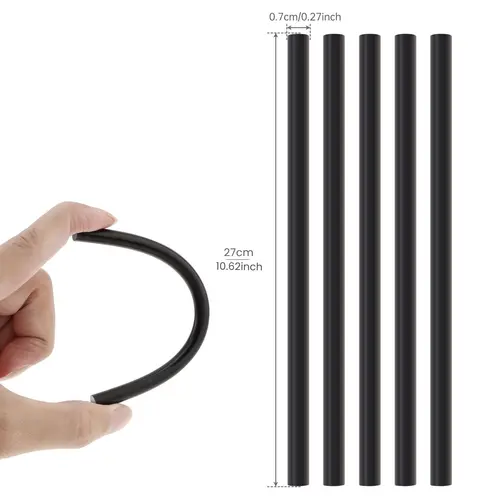 5pcs Black 7 mm Hot Melt Glue Sticks for Electric Glue Gun DIY Craft Decoration Repair Tools Strong Adhesive 7mm Glue Sticks - Image 3