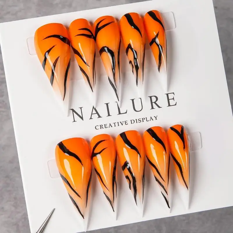 European and American foreign trade cross-border handmade dragon claw wearable nails, popular finished nail art