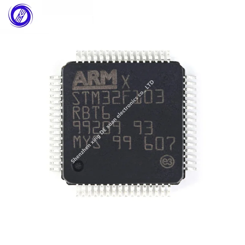 Original genuíno STM32F103RBT6 LQFP-64 ARM Cortex-M3 microcontrolador de 32 bits MCU