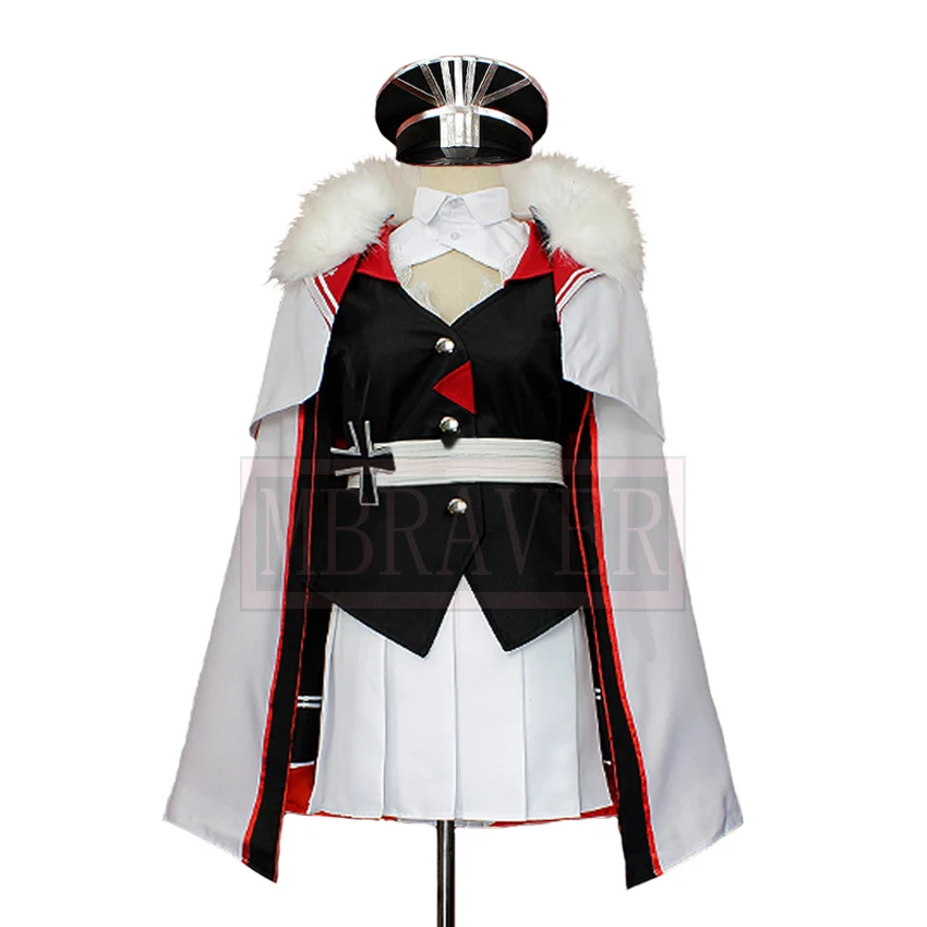 

Azur Lane KMS Graf Zeppelin Cosplay Costume Halloween Party Christmas Uniform Custom Made Any Size