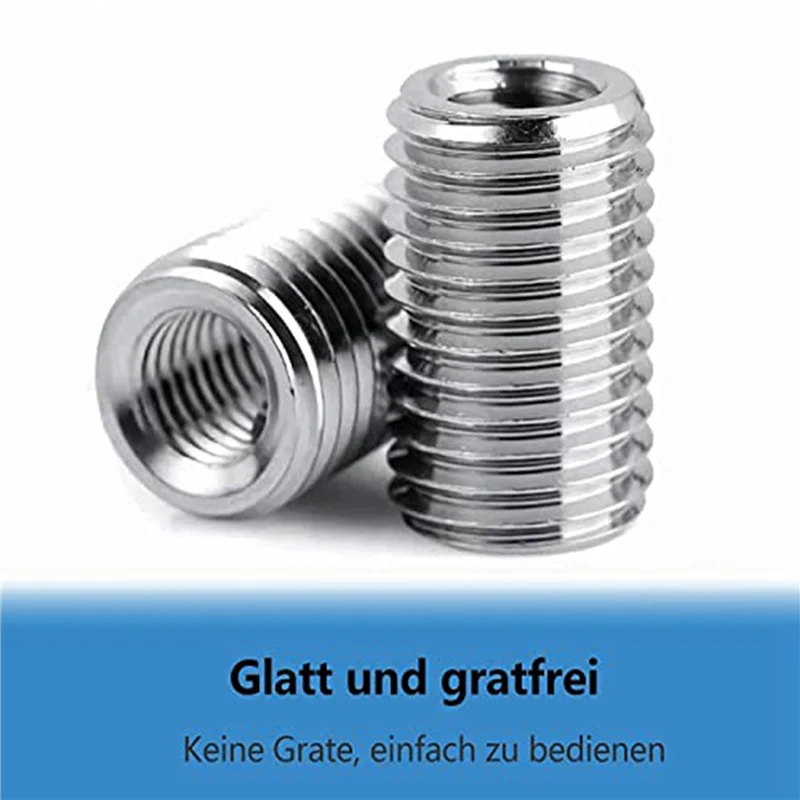 

AB42-40 Pcs Thread Reducing Nuts, M8 Male To M6 Female Thread Screw Sleeve Bolt Conversion Nuts, Threaded Reducers Adapters