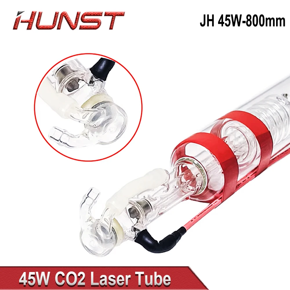 Tubo laser Co2 Hunst SP 40W diametro 50 mm lunghezza 700 mm adatto per macchine da incisione e taglio