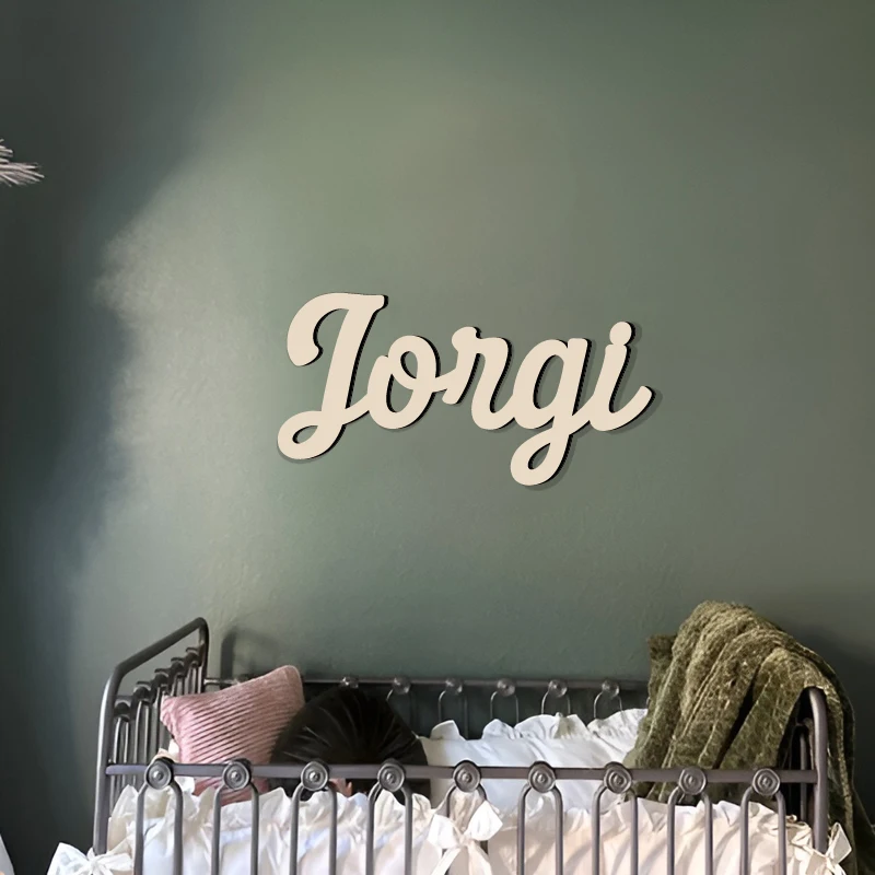 Personalized Wooden Name Sign Custom Wooden Name Sign for Kids Room Baby Name Wooden Sign image 2
