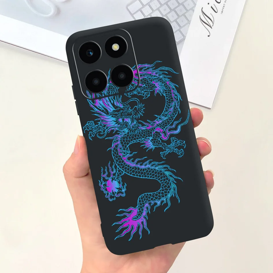 For Honor X6a 2023 Case WDY-LX1 Fashion Leopard Dinosaur Funda Soft Silicone Slim Cover For Huawei Honor X6a X 6A HonorX6a Coque