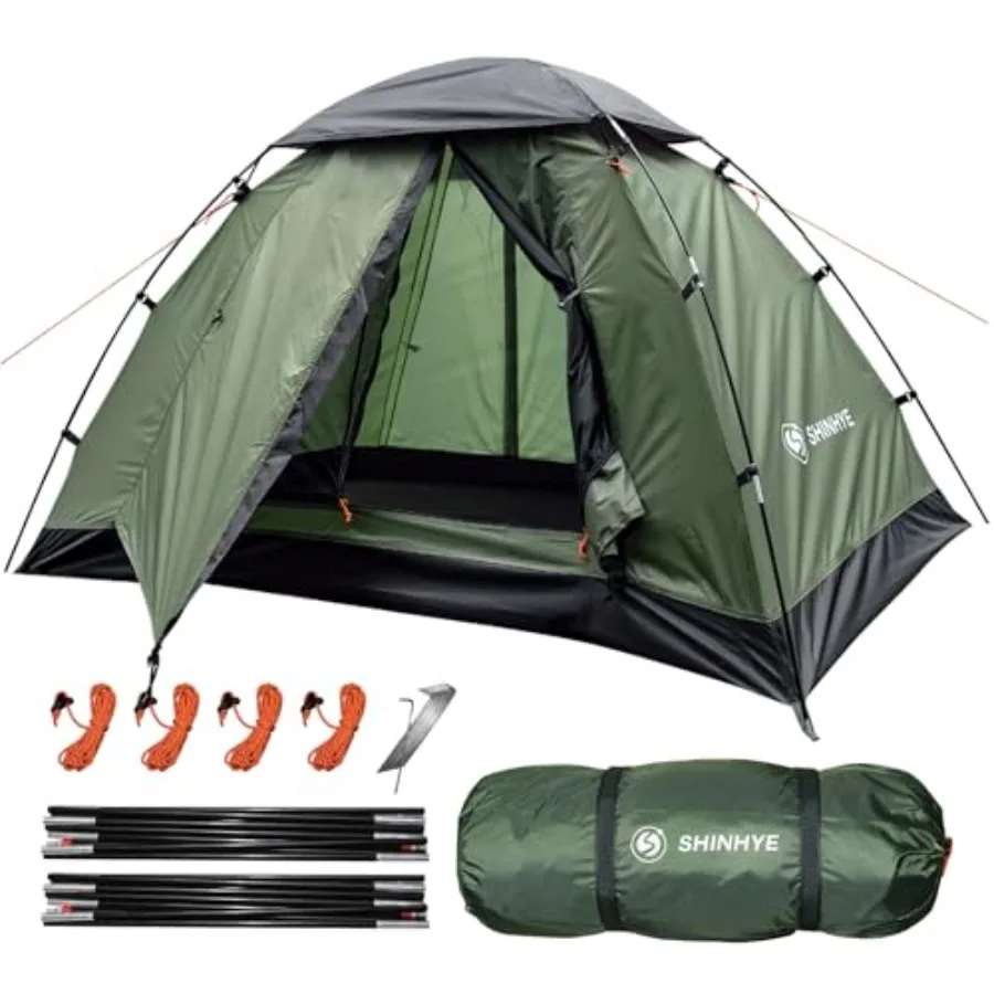 

Backpacking Tent for Camping 1-5 Person Hiking Ultralight Tent for Waterproof Windproof Outdoor Two Doors Tents Easy Quick Setu
