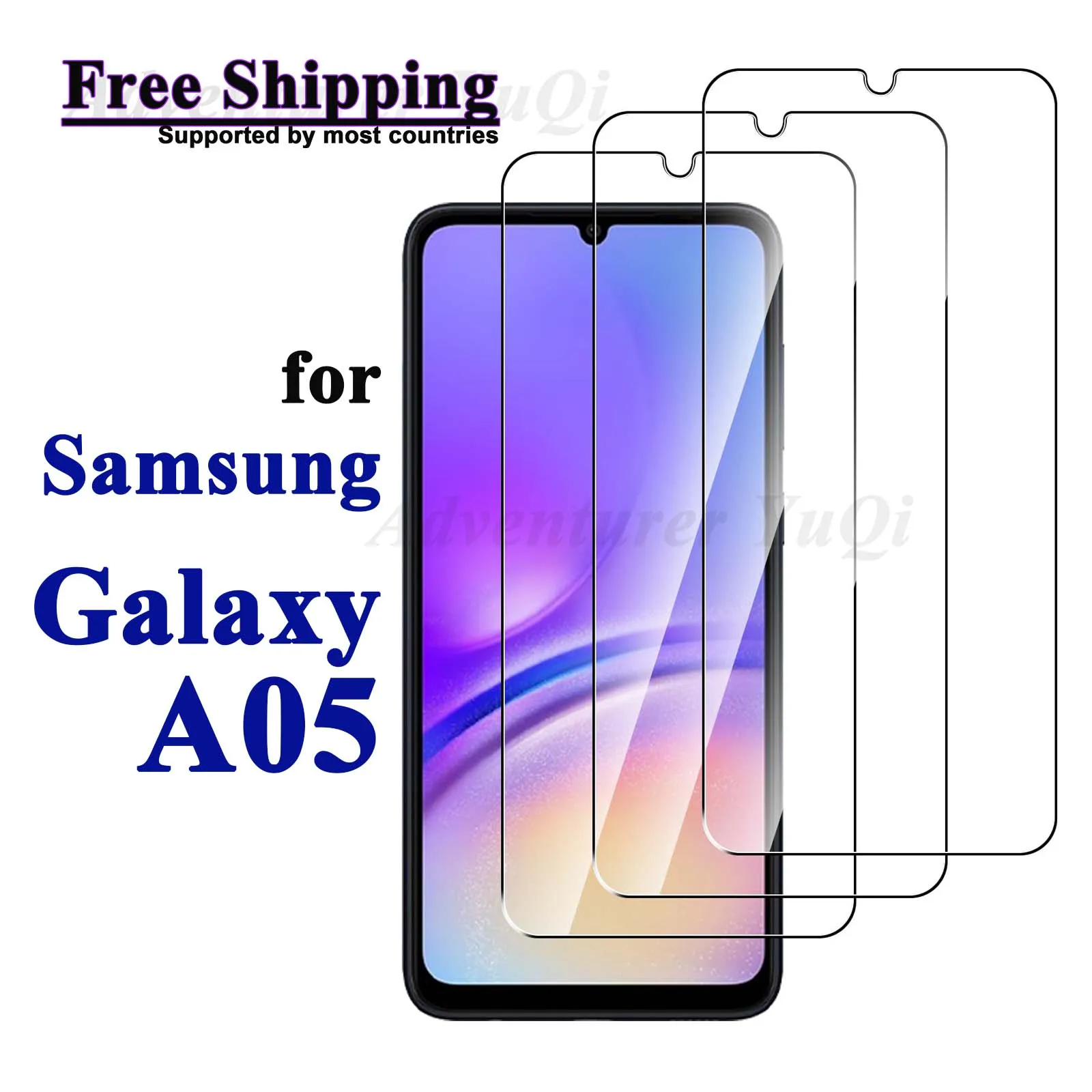 

Screen Protector For Galaxy A05 Samsung Tempered Glass HD Crystal 9H High Aluminum Anti Scratch Case Friendly