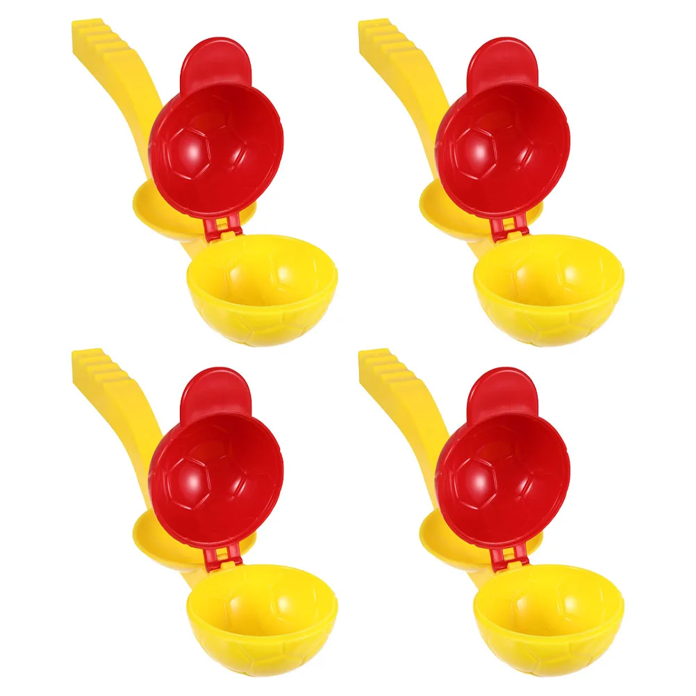 4 pçs lançador de neve abs material ferramenta legal lançador brinquedo seguro ambientalmente amigável praia areia brinquedo alta