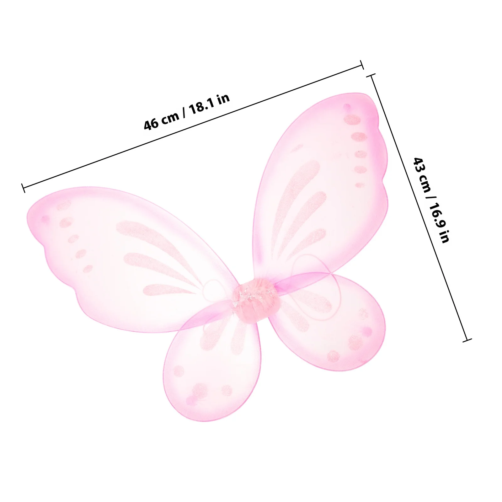 Butterfly Wing for Little Girl Party Cosplay Costume Bright Elegant Design Comfortable Texture Fairy Wing for Girls Dress Up