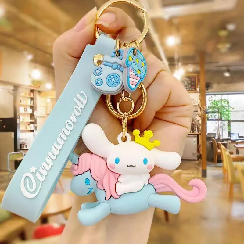 Sanrio jednorožce řada klíčenka cinnamoroll přívěsek málo zdvojený hvězdičkami příslušenství ahoj kočička má melodie brašna okouzluje narozeniny dar