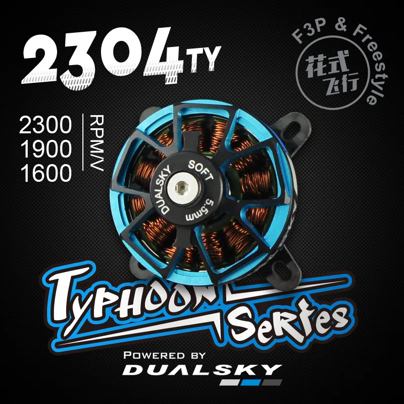 

DUALSKY Typhoon Series XM2304TY Brushless Motor 1600KV 1900KV 2600KV for F3P Freestyle RC Drone