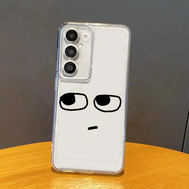 

Emoji Pattern Design Anime Phone Case For Samsung Galaxy S26 S25 S24 S23 S22 S21 S20 S10 Lite FE Edge TPU 5G Transparent