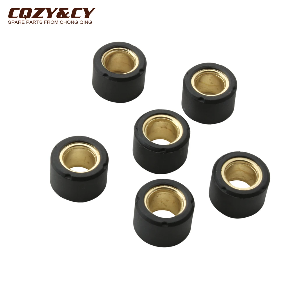 6pc AN125 Variator Racing Roller Weights 17x12mm 7g 8g For Suzuki AG50 AD50 AG100 AN150 GSR125 UE125 QS150T