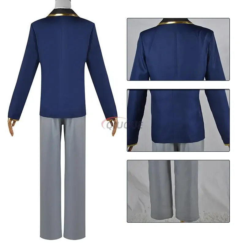 2025 novas crianças adulto anime oshi no ko hoshino akuamarin cosplay traje uniforme aqua peruca halloween role play outfit meninos homens abc