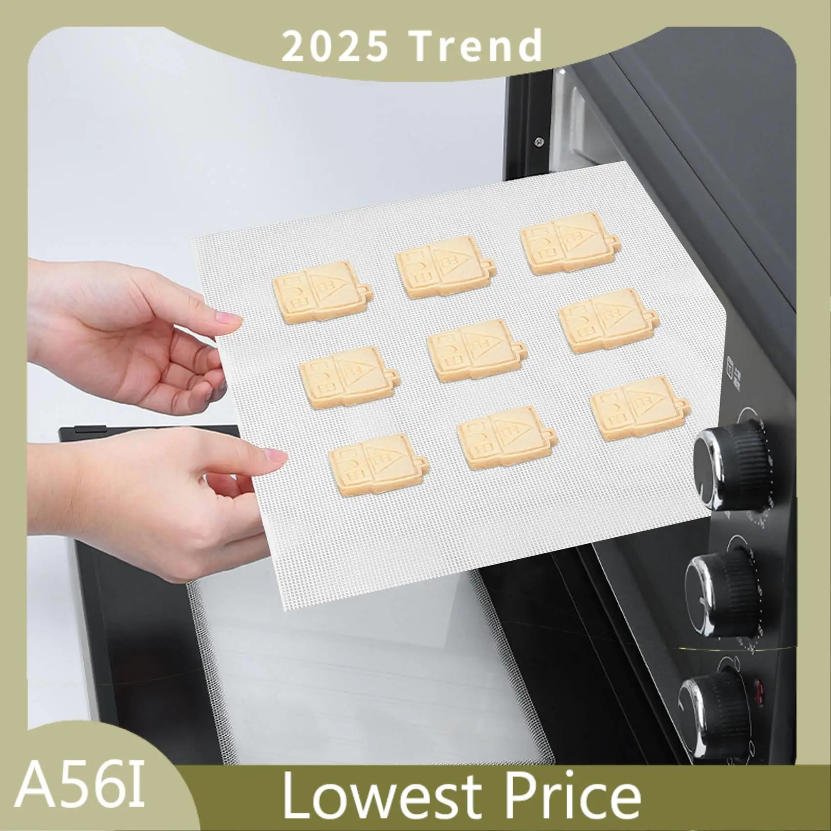 ABDD 10PCS Non Stick Silicone Dehydrator Sheets, 14 X 14 Inch Bread Silicone Screen Mesh Mat For Fruit Dryer Dumpling