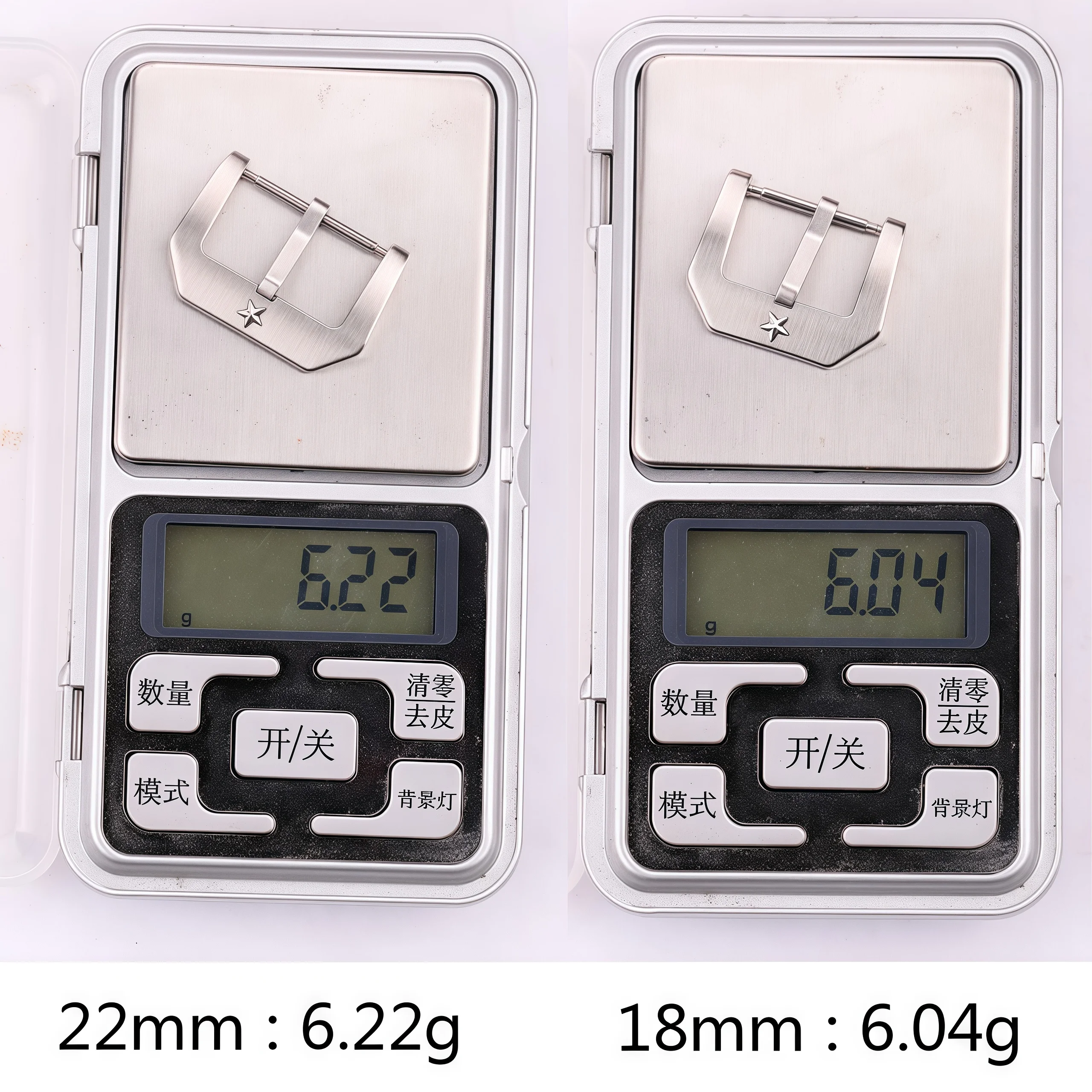 Hebilla de reloj de acero inoxidable de 22mm, correas de reloj de moda, cierre de correa, accesorios de reloj de Metal cepillado plateado de alta calidad