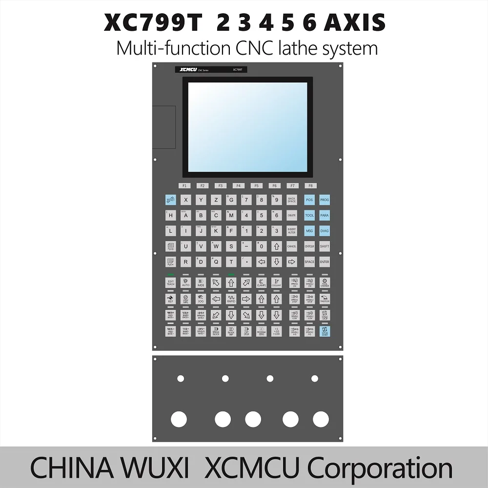 XCMCU XC799T 2/3/4/5/6 Eksen Çok fonksiyonlu CNC torna sistemi FANUC G kodu