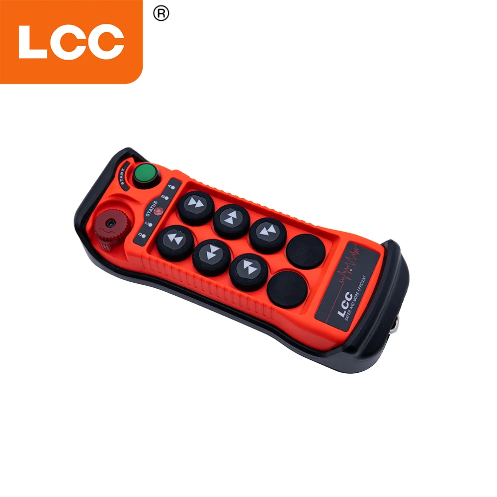 รีโมทคอนโทรลไร้สาย LCC QA600 กันน้ำระดับ IP67 6 ปุ่ม สำหรับรถปั๊มคอนกรีต