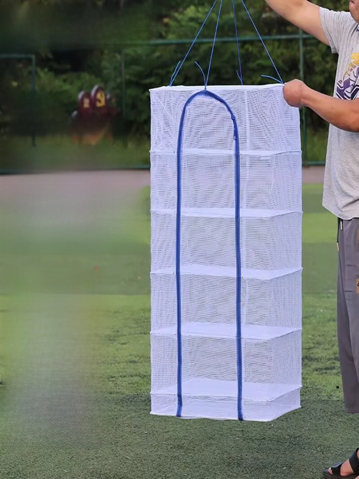 Filet à Drng blanc Fi, Cage Anti-mouche, panier à légumes multicouche, usage domestique, outil de Drng pour patate douce, stockage extérieur Ra