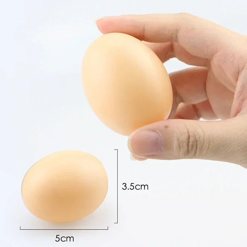 5pcs/set Fake Eggs Children's Toys DIY Creative Painted Simulation Plastic Egg Shells Kindergarten Teaching Aids Funny Toys