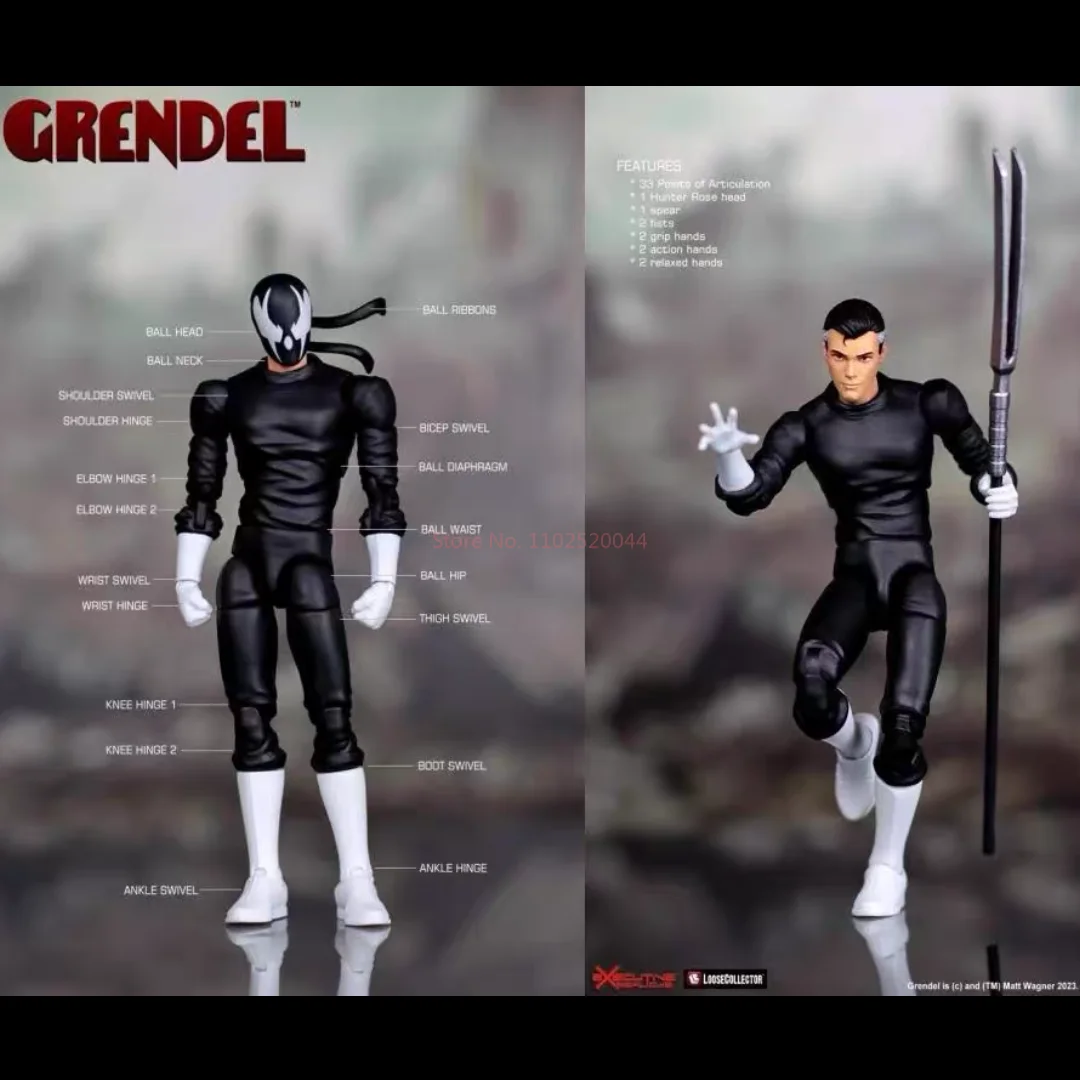 1/12th مقياس عمل الشكل Rocketman Star-Spangled راية التنفيذية المقلدة Grendel لعبة مجسمة لهواة الجمع والهدايا #6