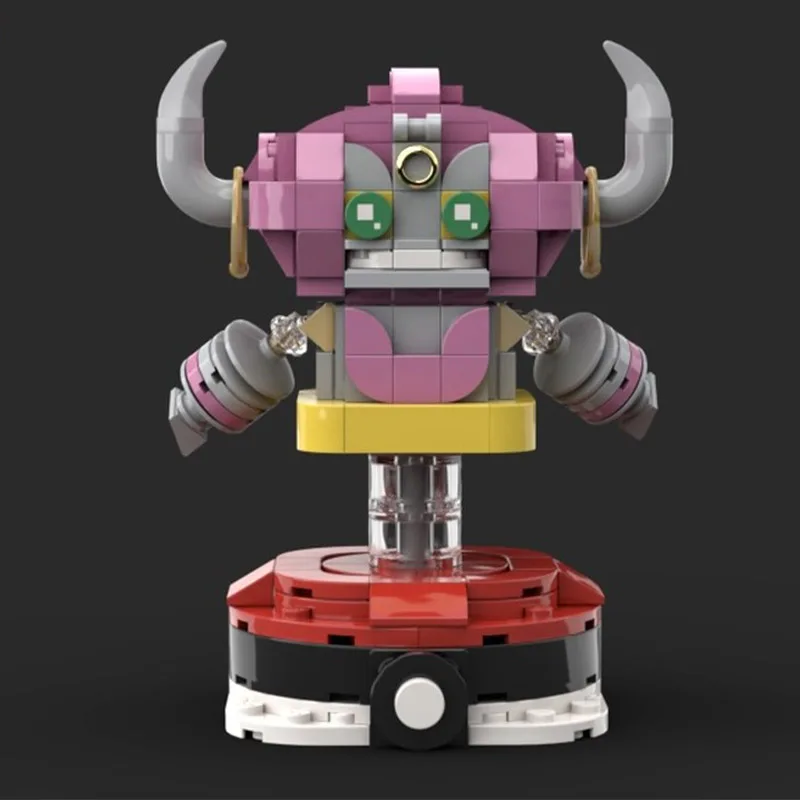 

263PCS MOC Hoopa Confined Building Blocks Model, Enigmatic Pokémonese Design, DIY Educational Toy for Kids Birthday Gift