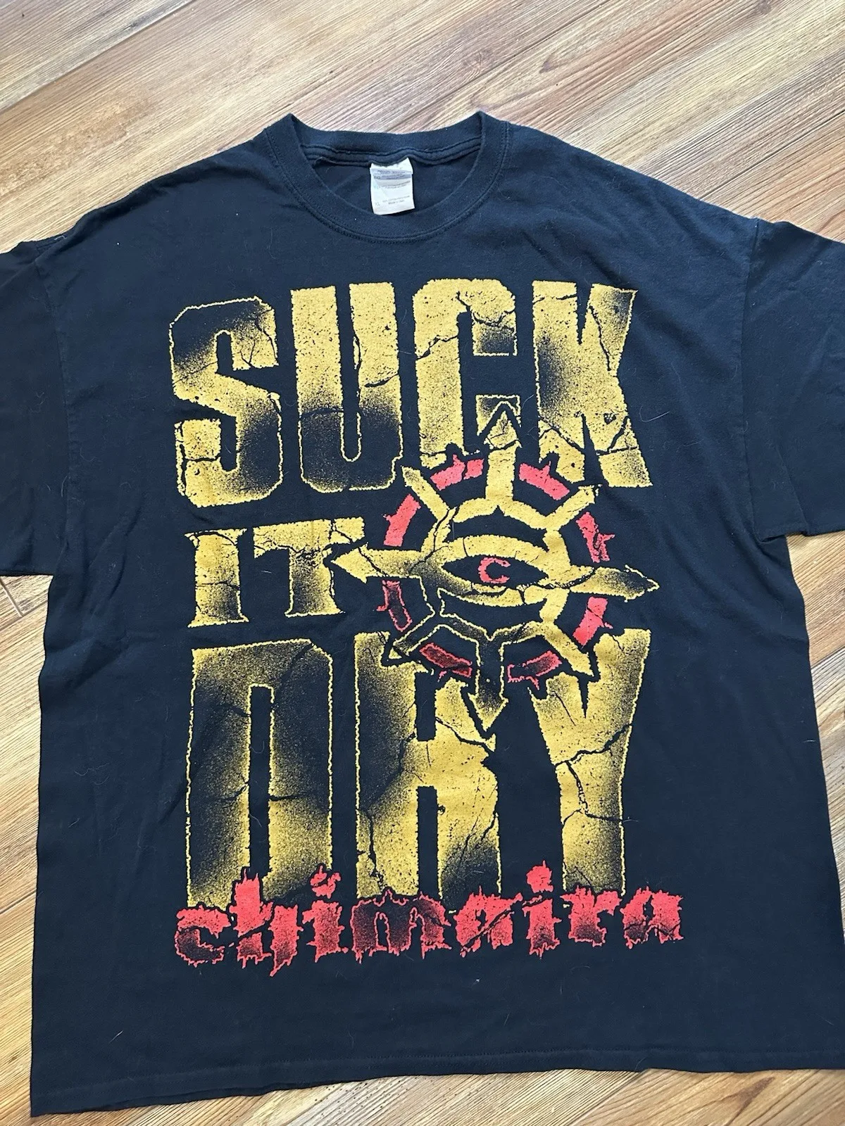 Vintage Chimaira Suck It Dry T Shirt Sz L