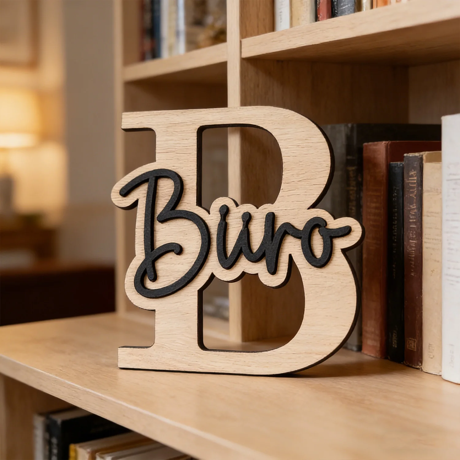1pc Wooden Plaque with Customizable Name Letters, Wooden Souvenir, Children's Room Wall Decoration, Customized Exclusive Gift view 3