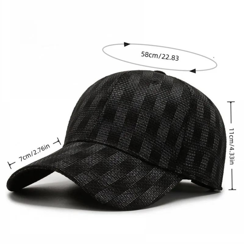 Elastic size hat for young men and women, fully sealed sun hat, European and American style hat Trendy Casual Cap