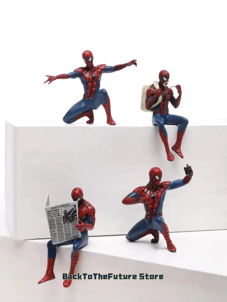 Figurka Akcji Hasbro Spider-Man Superhero Spiderman 7-9cm Kolekcja Anime Spider-Man Mini Zabawki Model Prezent dla Dzieci — zdjęcie 2