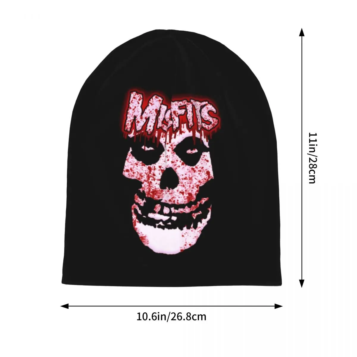 Misfits Skull Skullies Beanies 모자 따뜻한 가을 겨울 야외 모자 니트 보닛 모자 남성 여성 성인용