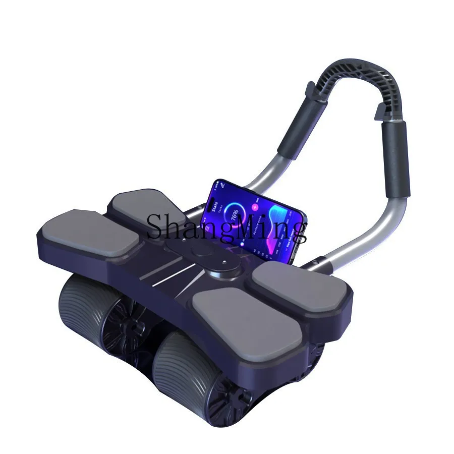 

PYH elbow support four-wheel abdominal wheel men's automatic rebound counting abdominal muscle wheel home