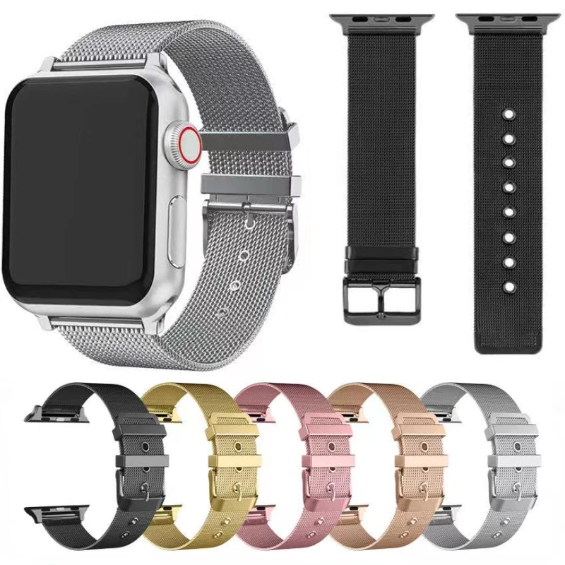 

Milanese Metal Strap For Apple Watch Ultra 8 7 49mm 45mm 41mm Stainless Steel Bracelet band Iwatch 6 5 4 SE 44mm 40mm 42mm belt