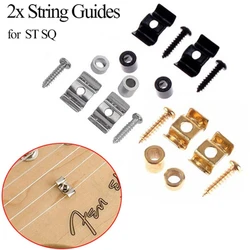 Guitar String Retainer String Tree Roller w/ Screws Metal Roller String Trees Retainers Guides Roller Guitar Accessories