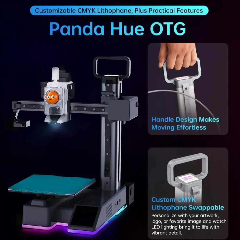 

BIQU Panda Hue OTG Aluminum Alloy CNC Precision Lightweight Rugged Personalize LED Lighting Upgrade For Bambu Lab A1 MINI